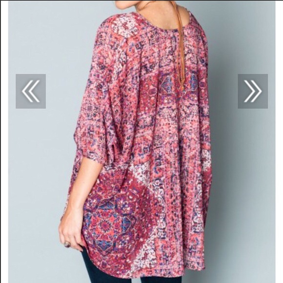 ❤️ Show Me Your Mumu Boho Top ❤️ Tunic Shook - Picture 5 of 6
